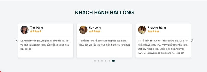 Phản hồi của khách hàng sử dụng dịch vụ của hãng
