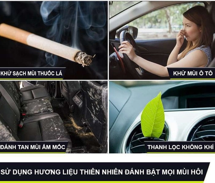 Sử dụng nước hoa xe hơi Duke khử mùi hiệu quả