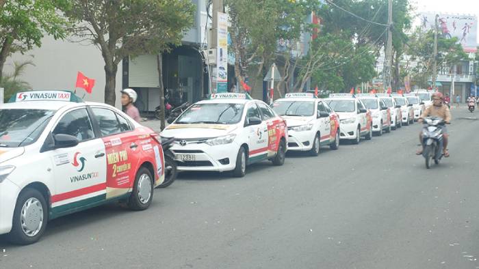 Taxi Vinasun hoạt động trên địa bàn Phú Yên