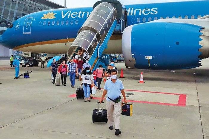 Lượng khách hàng ngày Tết của Vietnam Airlines khá đông