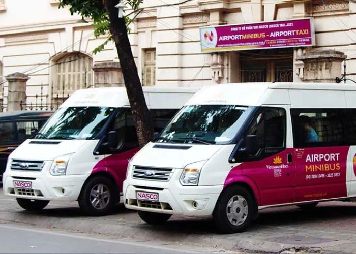 Dịch vụ xe minibus đưa đón khách của các hãng hàng không